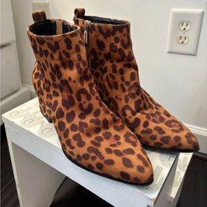 Leopard booties